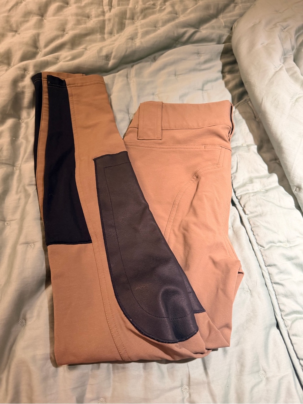 EUC Kerrit’s Tan Riding Breeches with Black Knee Patches XS